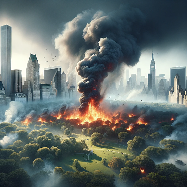 2035: Central Park on Fire