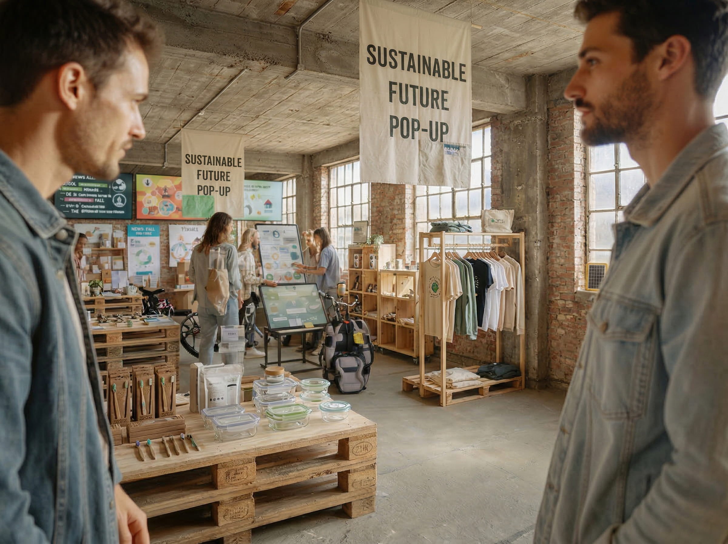 Sustainable consumer products showroom