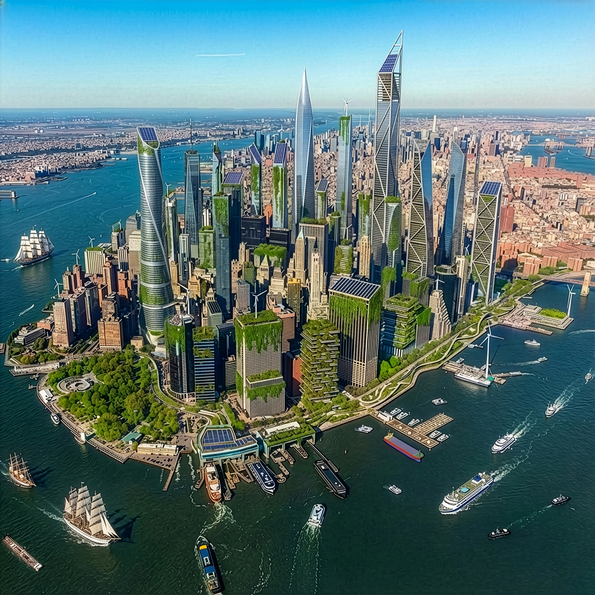 Aerial view of Invent City