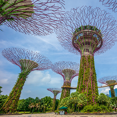 Singapore skyline and waterfront