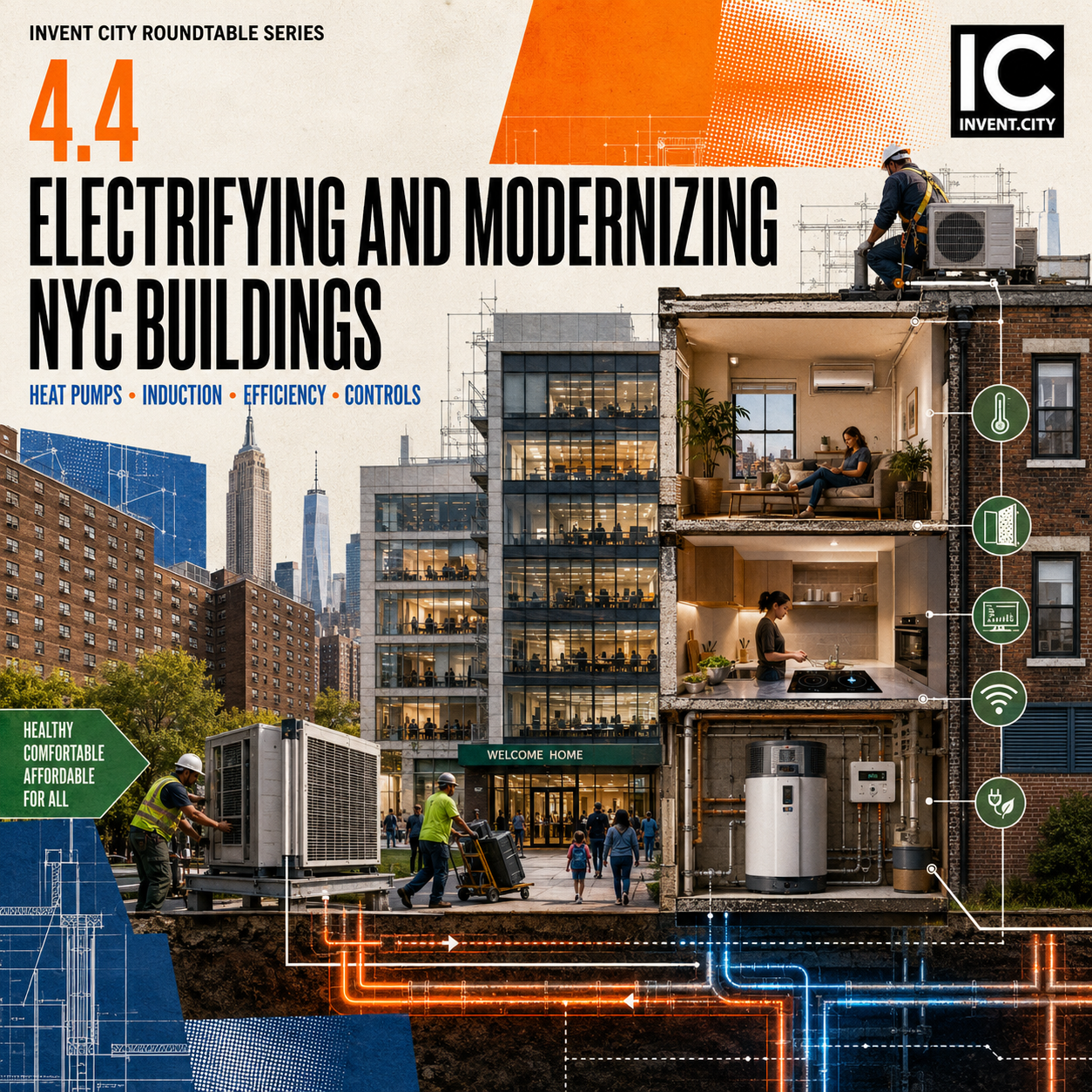 Powering the City of 2050 event poster
