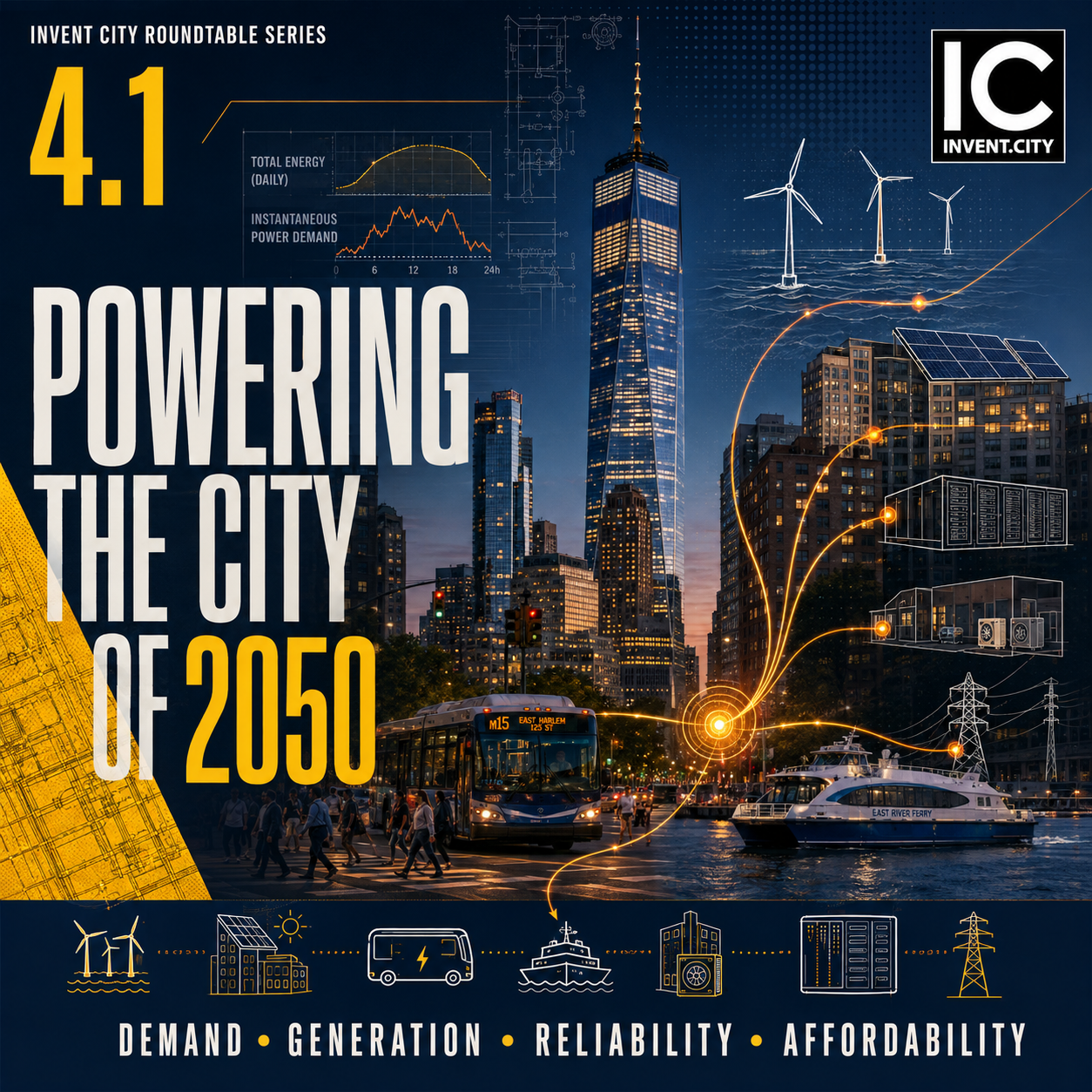 The Urban Grid: Storage and Distributed Power event poster